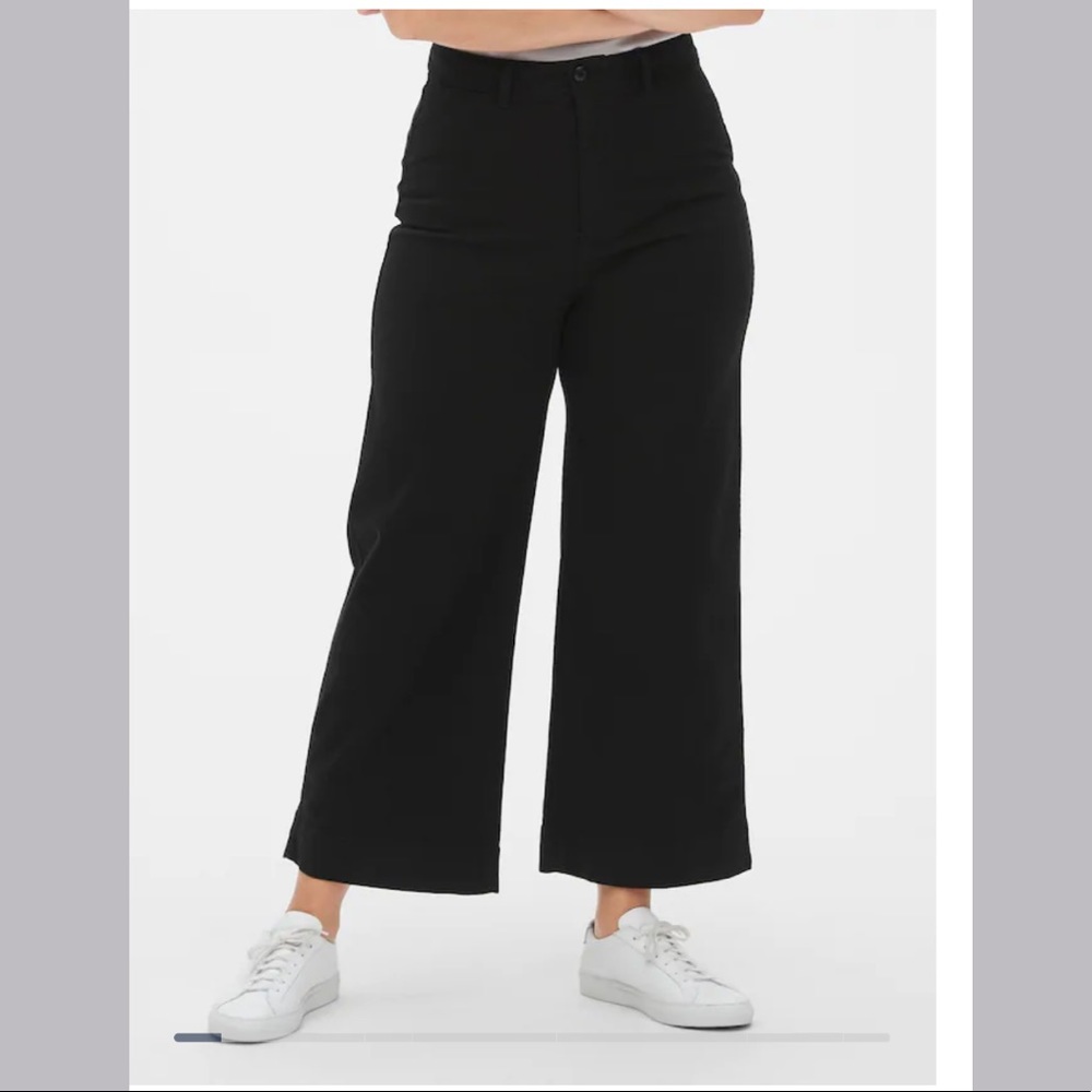 GAP High Rise Wide Leg Khaki Crop Ankle Pant